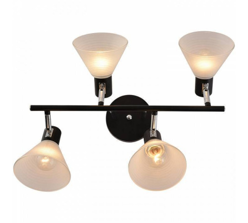 Люстра на штанге Reluce 01553 4 лампы 01553-3.3-04B BK+CR