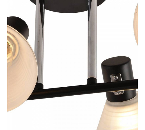 Люстра на штанге Reluce 01553 4 лампы 01553-3.3-04B BK+CR