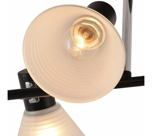 Люстра на штанге Reluce 01553 4 лампы 01553-3.3-04B BK+CR