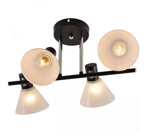 Люстра на штанге Reluce 01553 4 лампы 01553-3.3-04B BK+CR