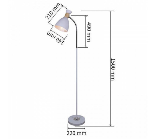 Торшер Reluce 03072 03072-0.6-01 BK