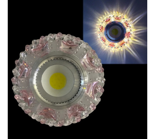 Встраиваемый светильник 42064-9.0-001PL MR16+LED3W CL/PK