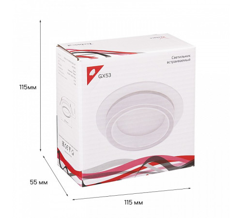 Встраиваемый светильник 53003-9.0-001RLD GX53 WT