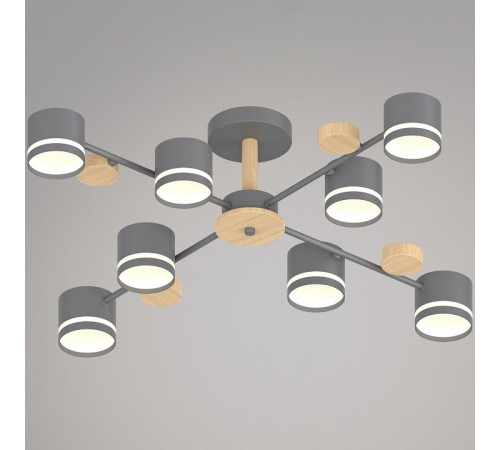 Люстра на штанге 68730-0.3-08 GX53 GREY+WOOD