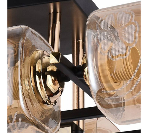 Потолочная люстра Reluce 72108 72108-0.3-06 BK+FGD