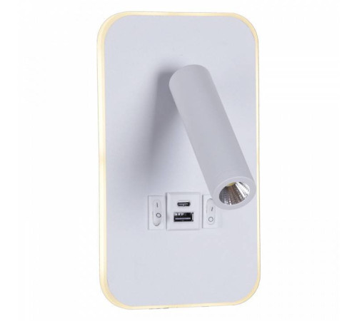 Бра 86204-9.2-001KT LED12W+USB WT