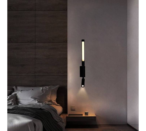 Бра с подсветкой 86209-9.2-001KT LED3W+6W BK