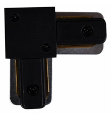 Соединитель угловой L-образный для треков накладных Reluce  RL 06038 corner connector BK