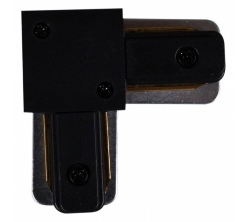 Соединитель угловой L-образный для треков накладных Reluce RL 06038 corner connector BK