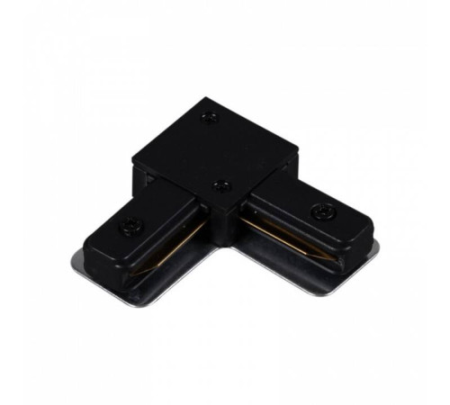 Соединитель угловой L-образный для треков накладных Reluce RL 06038 corner connector BK