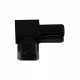 Соединитель угловой L-образный для треков накладных Reluce RL 06038 corner connector BK
