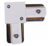 Соединитель угловой L-образный для треков накладных Reluce  RL 06038 corner connector WT