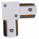 Соединитель угловой L-образный для треков накладных Reluce RL 06038 corner connector WT