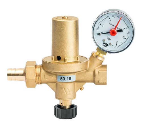 Клапан подпиточный Watts ALIMAT ALOMD 1/2 латунь с манометром 10004890