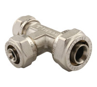 Тройник переходной TIEMME 20.2x16.2x16.2 мм винтовой для металлопластиковых труб 1600044