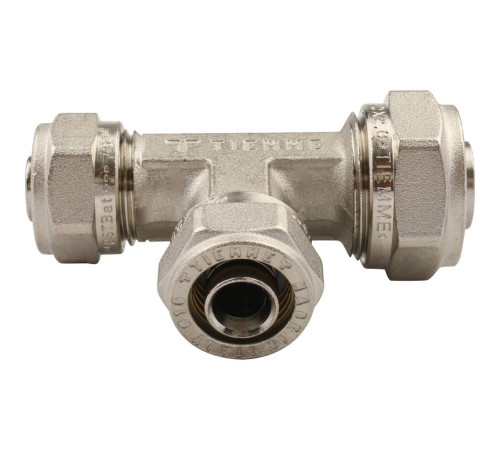 Тройник переходной TIEMME 20.2x16.2x16.2 мм винтовой для металлопластиковых труб 1600044