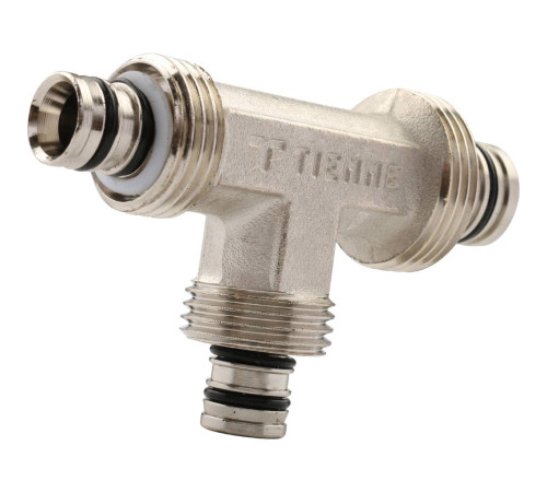 Тройник переходной TIEMME 20.2x16.2x16.2 мм винтовой для металлопластиковых труб 1600044