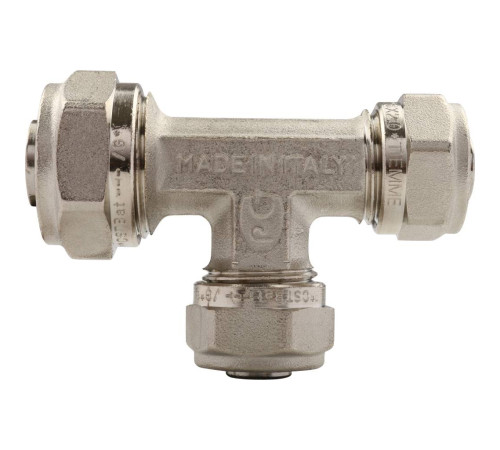 Тройник переходной TIEMME 20.2x16.2x16.2 мм винтовой для металлопластиковых труб 1600044