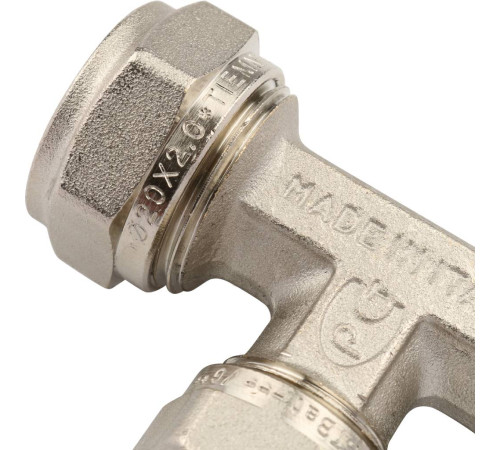 Тройник переходной TIEMME 20.2x16.2x16.2 мм винтовой для металлопластиковых труб 1600044