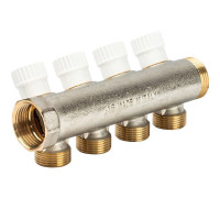 Коллектор 4-ходовой LUXOR CP 454 G1xG3/4 EK с кранами 68513504