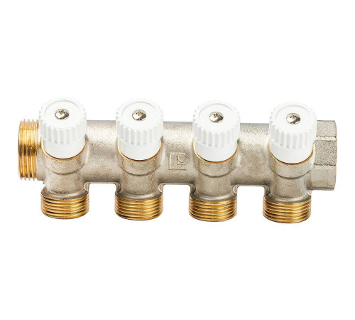 Коллектор 4-ходовой LUXOR CP 454 G1xG3/4 EK с кранами 68513504