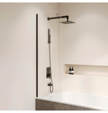 Шторка на ванну RGW SC-056-8B 300 мм профиль черный 35110562830-14