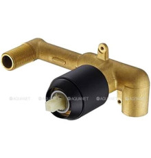 Корпус встраиваемого настенного смесителя для раковины Bravat черный матовый D968K-ENG