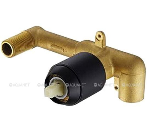 Корпус встраиваемого настенного смесителя для раковины Bravat черный матовый D968K-ENG