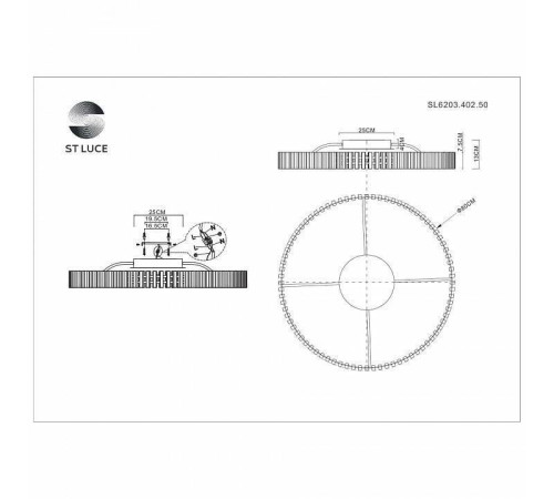 Потолочная люстра ST-Luce Estense SL6203.402.50