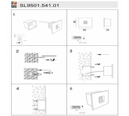 Встраиваемый светильник ST-Luce Visano SL9501.541.01