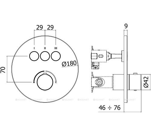 Смеситель Paffoni Compact внешняя часть на 3 функции белый матовый CPM019BO