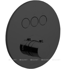 Смеситель Paffoni Compact внешняя часть на 3 функции черный матовый CPM019NO