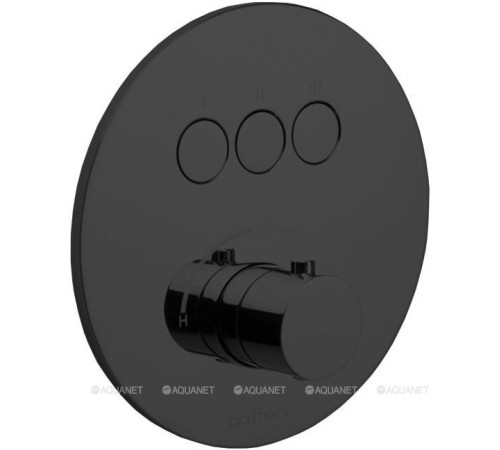 Смеситель Paffoni Compact внешняя часть на 3 функции черный матовый CPM019NO