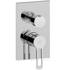 Смеситель встраиваемый для душа Paffoni RINGO на 2 выхода хром RIN018CR/M