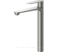 Смеситель для накладной раковины Cezares Stylus без донного клапана сатин STYLUS-LC-IN-W0