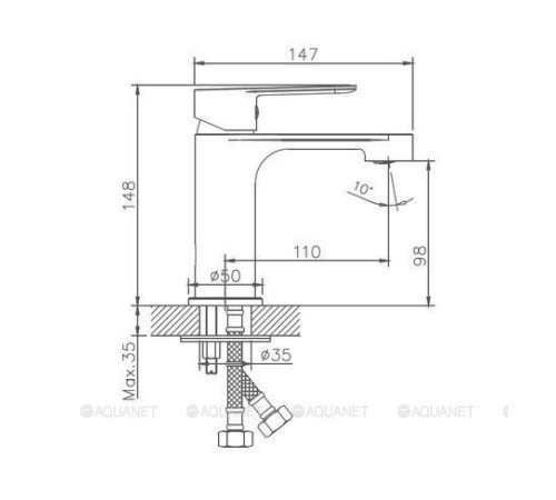 Смеситель для раковины Haiba HB10557-8