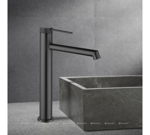 Смеситель для раковины Vincea Rim однорычажный вороненая сталь VBF-2RM2GM