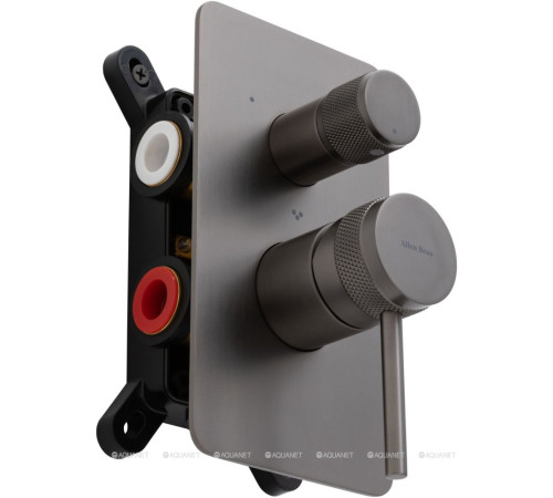 Смеситель встраиваемый Allen Brau Priority X3 на 3 выхода графит 5.31A11-MG