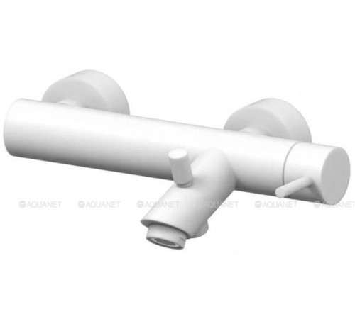 Смеситель для ванны Paffoni LIGHT короткий излив без душевого набора белый матовый LIG022BO