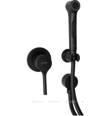 Смеситель с гигиеническим душем Jacob Delafon Elate черный E24610-BL