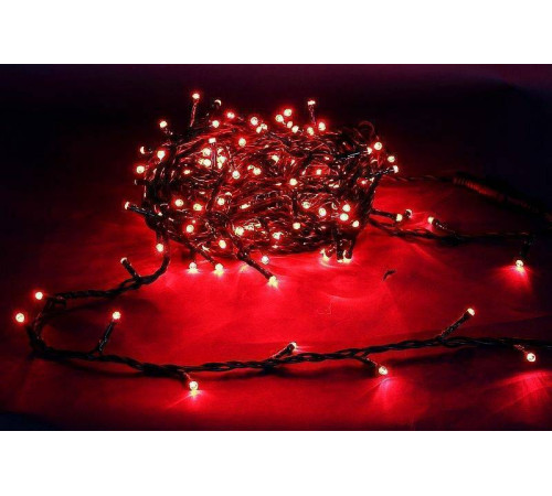 Гирлянда нить Sneha A-047R 300 LED 30 м IP44 красный свет A-047R RD