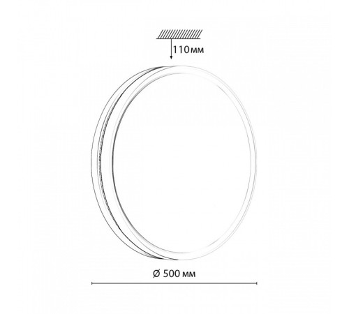Накладной светильник Sonex Nohava Grey 7670/ELN