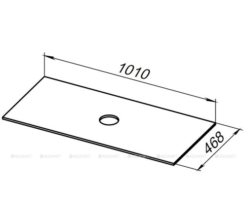 Столешница Allen Brau FANTASY 100 см серая структура 1.11010.G-S