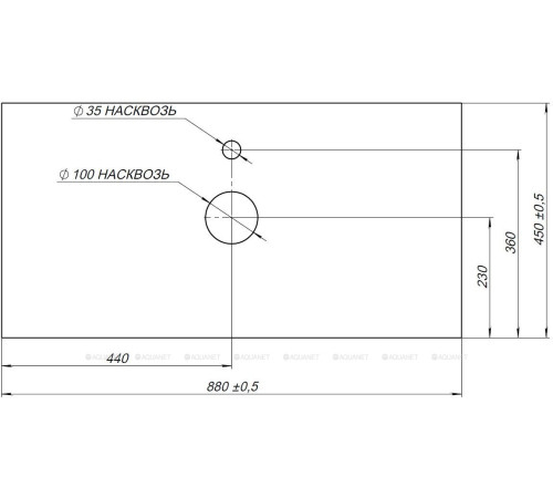 Столешница Aquanet Nova Lite 90 бежевый LF00 00257615