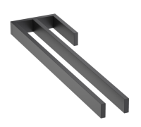 Полотенцедержатель двойной Timo Petruma черный 15252/03