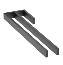 Полотенцедержатель двойной Timo Petruma черный 15252/03