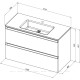 Тумба Allen Brau ECLIPSE 2.0 101 платиново-серый матовый 1.E1003.PGM