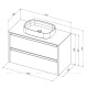 Тумба под раковину Allen Brau FANTASY 2.0 100 белый матовый 1.11003.WM 2.0