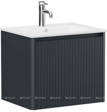 Тумба Allen Brau GRAVITY 60 см 1 ящик с фрезеровкой антрацит матовый 1.370016.AM