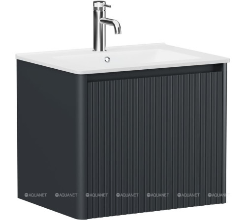 Тумба Allen Brau GRAVITY 60 см 1 ящик с фрезеровкой антрацит матовый 1.370016.AM